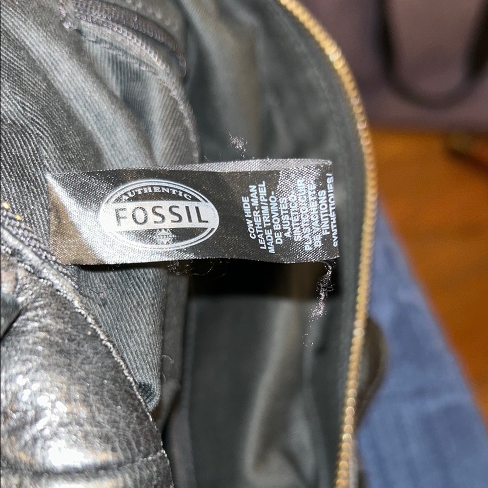 Fossil Black Leather Women's Bag - Picture 14 of 16
